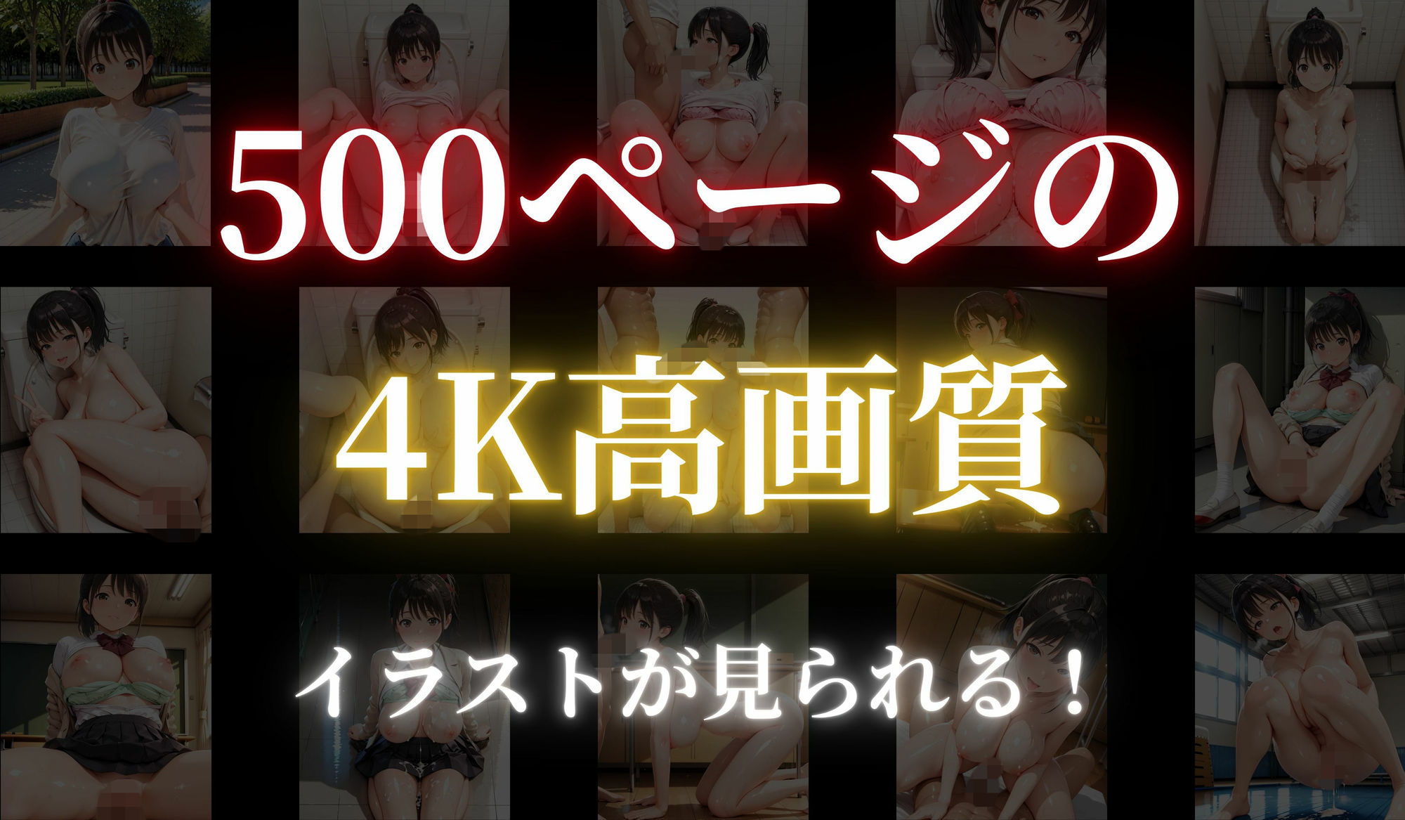 ［500ページの4K高画質］公園肉便〜100円たちんぼ女生徒のきつマン女体〜 - サンプル画像 4