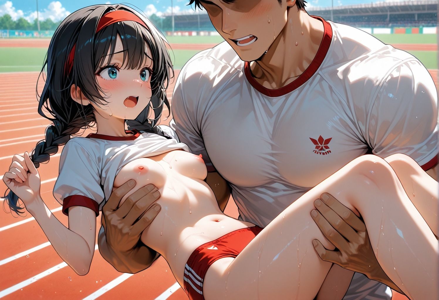 【神画質】エッチすぎる運動会  JKの喘ぎ声が校庭中に響き渡る1日【音声あり】 - サンプル画像 7