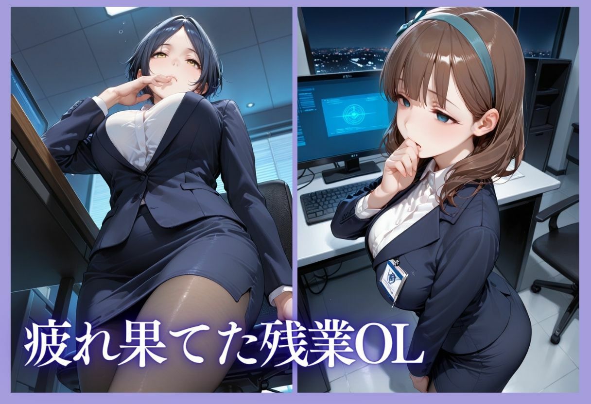 深夜残業OL 〜我慢の限界を迎えた同僚にオフィスで犯●れ、事後即2回戦中出しされるまでVol.4 - サンプル画像 4