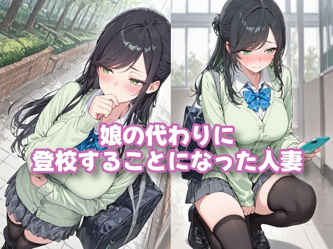 娘の代わりに登校する制服人妻【セリフ付き】 - サンプル画像 3