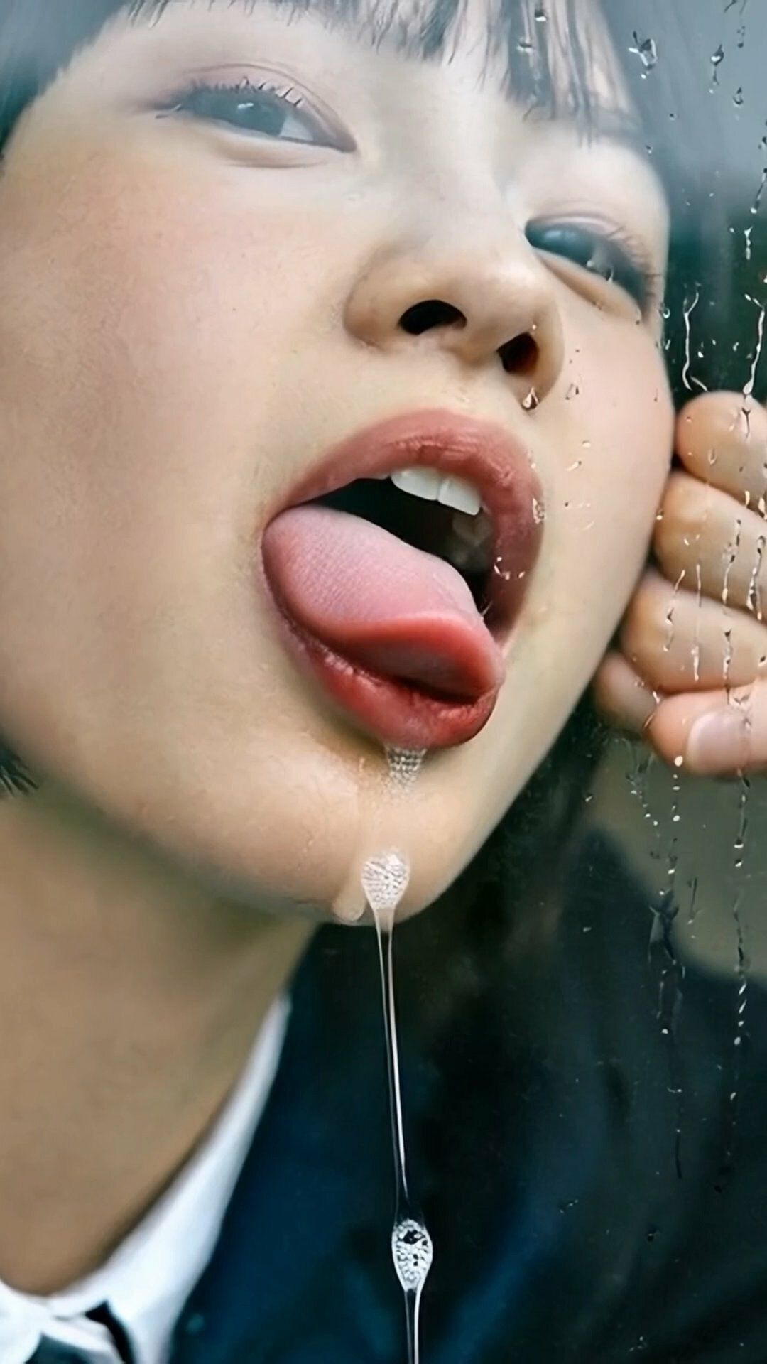 舌フェチ5 AI 電車女子 - サンプル画像 4