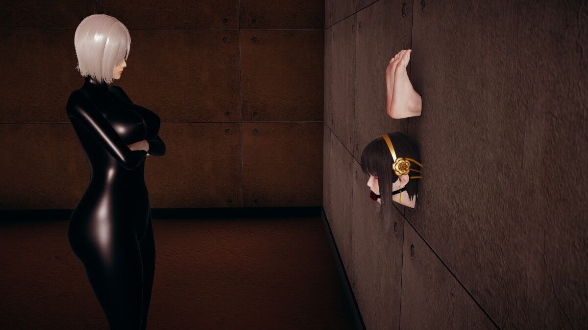 ヨ〇・フォージャー壁足調教 - サンプル画像 1