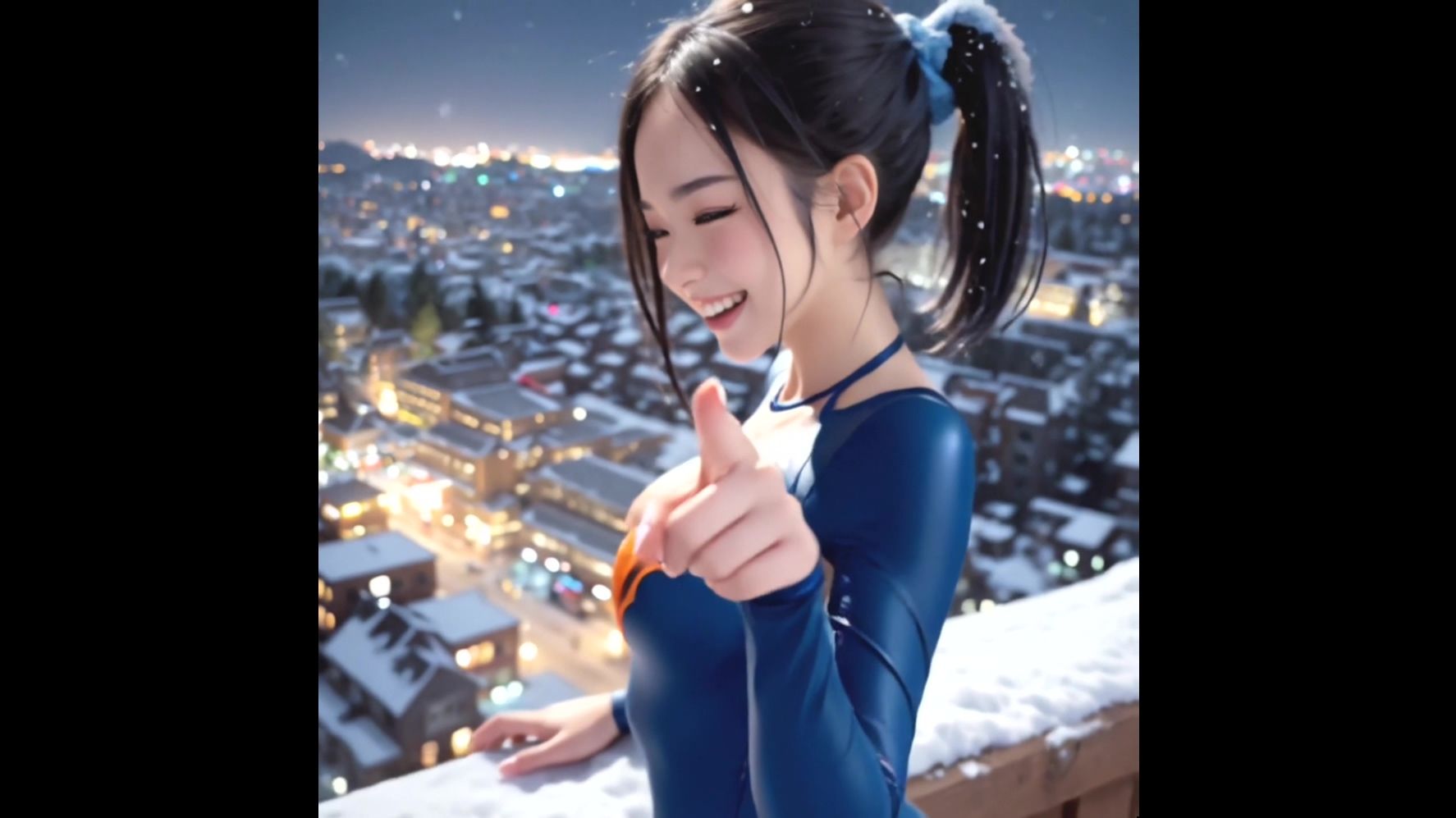 【動画版】競泳水着の彼女【1月】【AIグラビア】 - サンプル画像 10