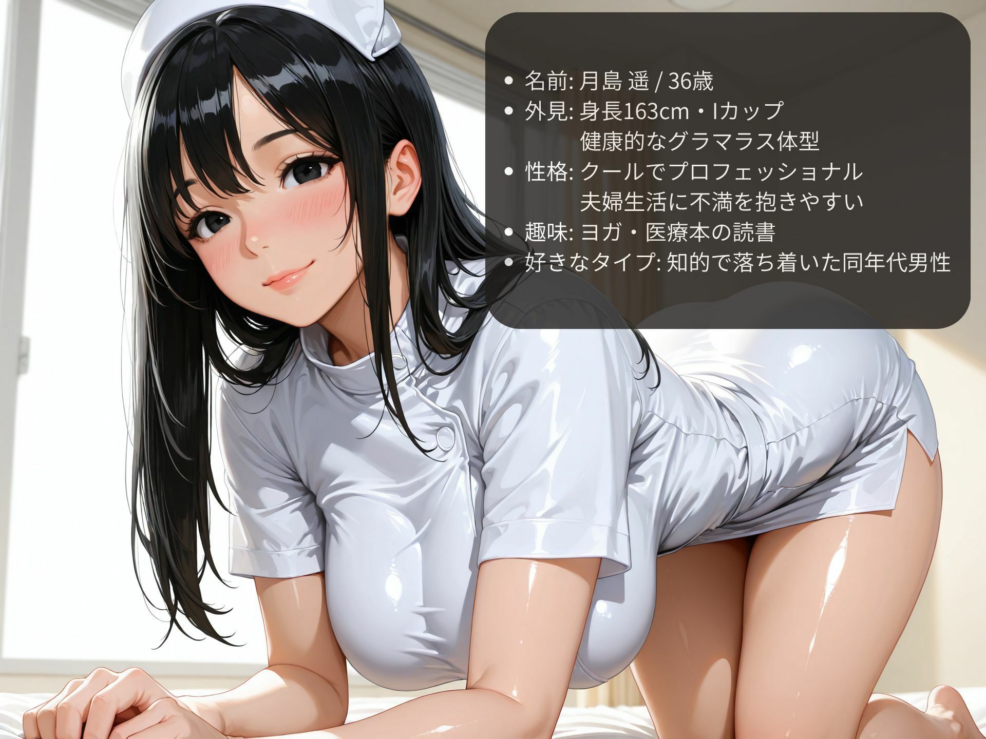 巨乳痴女ナースに誘惑されて不倫セックス - サンプル画像 6