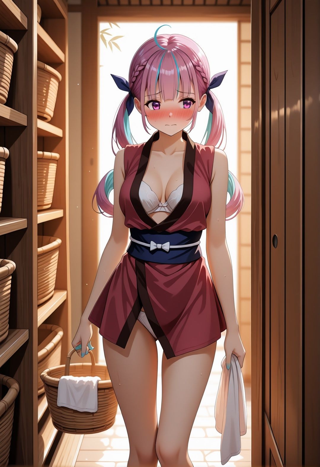 湊あ〇あ温泉凌●パロディ！VTuber美少女が湯船拘束輪●でアヘ顔絶頂ぶっかけ乱れまくりCG集 - サンプル画像 10