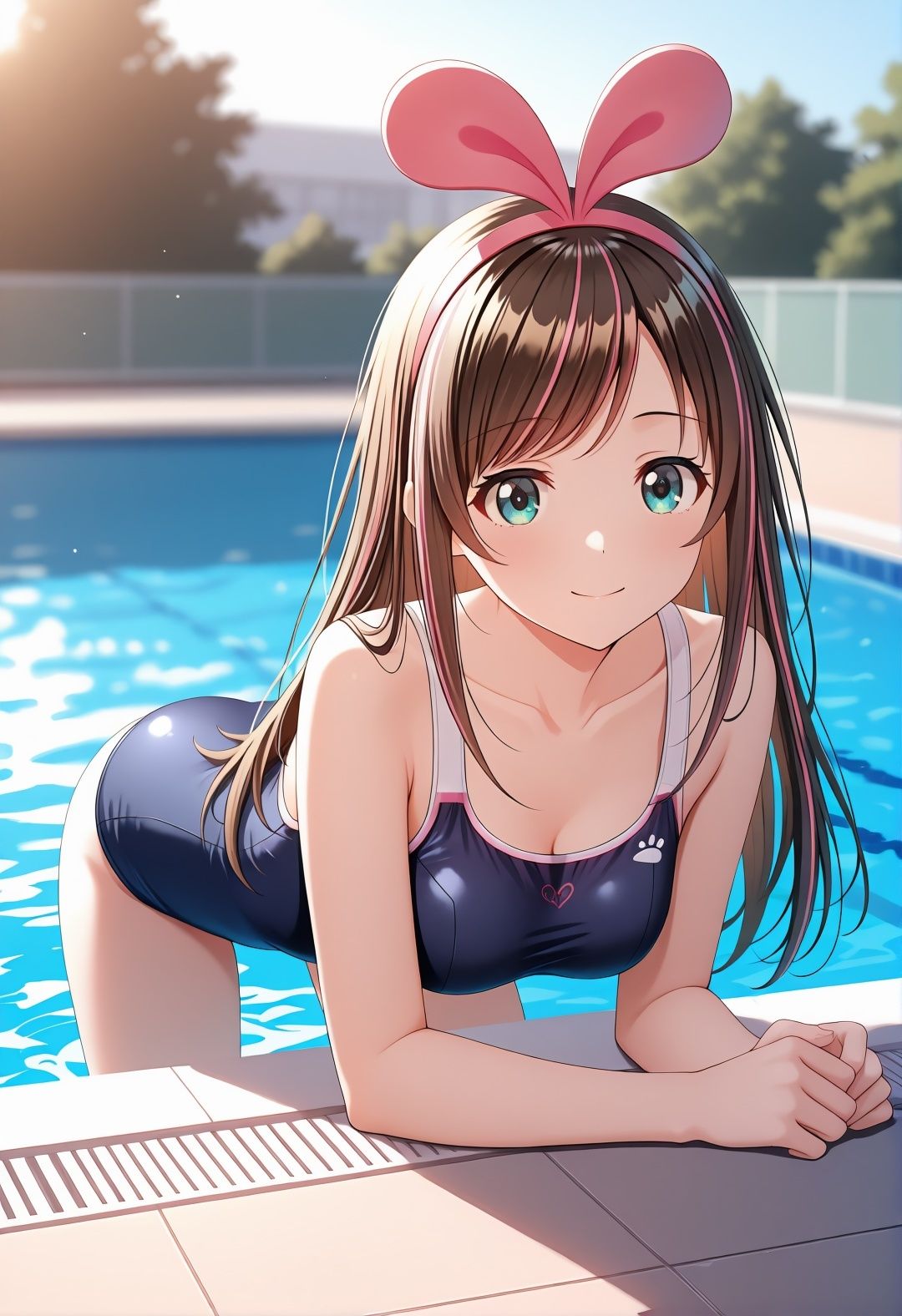 キズ〇アイVTuberパロディ 学校で眼鏡越し全裸！バニー耳制服少女が犯●れまくる498枚CG集 - サンプル画像 5
