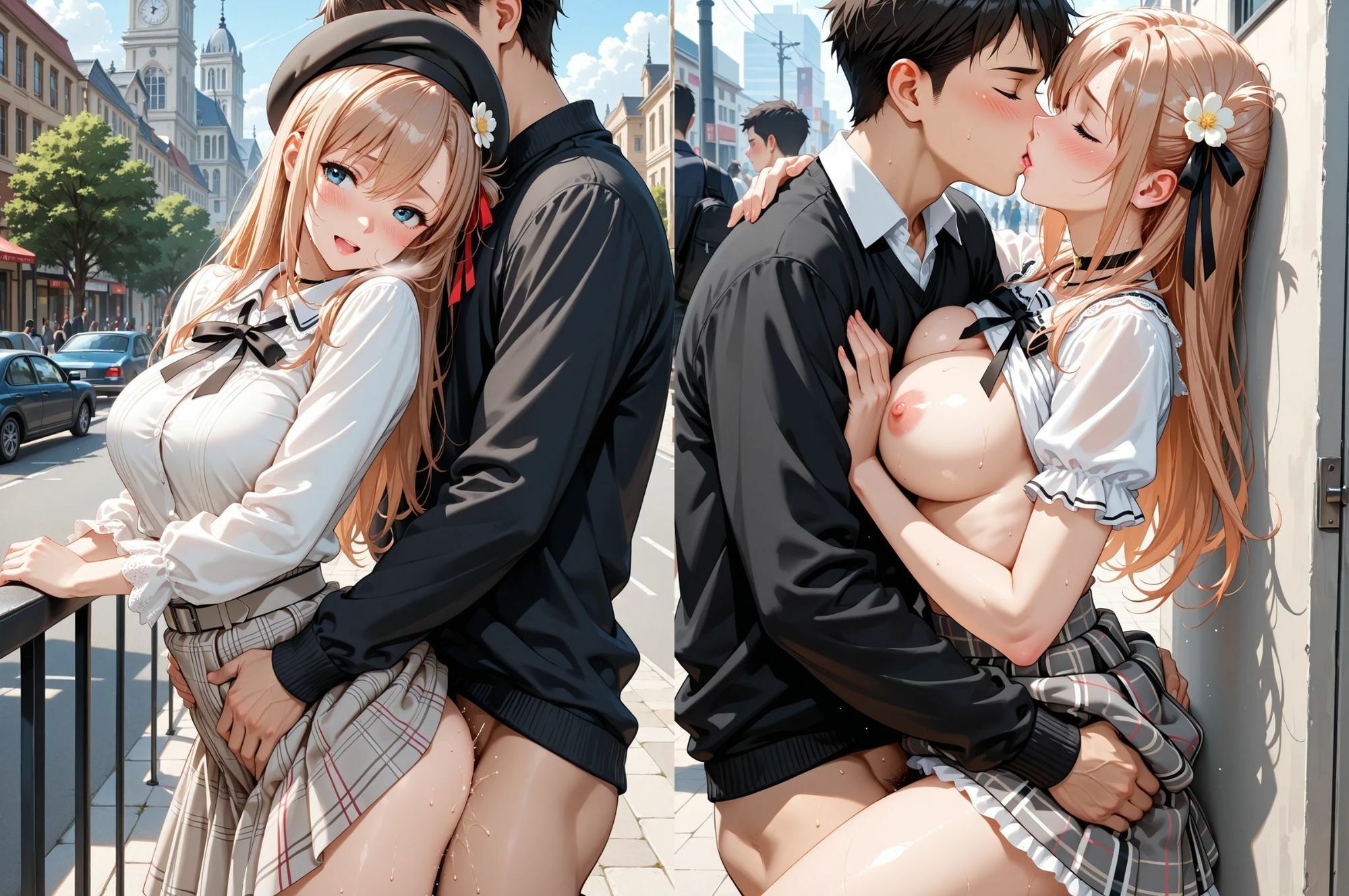 見せたガール優菜との限界！露出デート（はーと） - サンプル画像 5