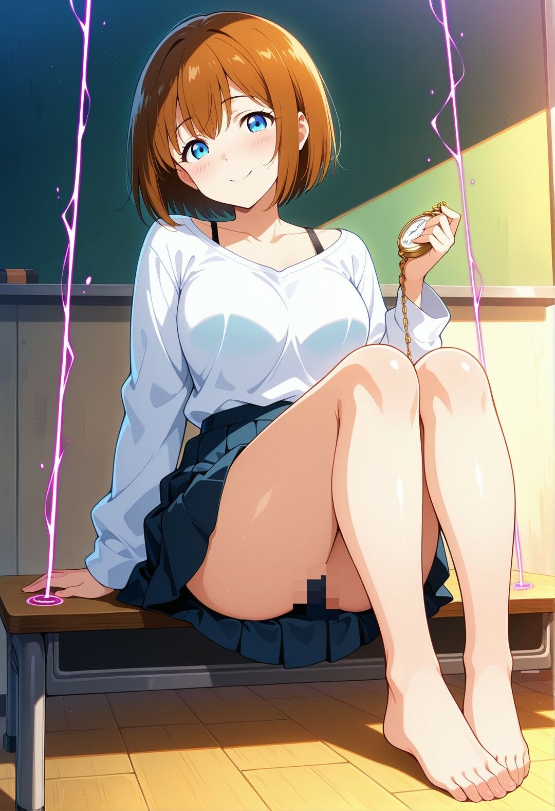 もももちゃん催●奴●化 〜ハゲ教師の孕ませ洗脳授業〜 - サンプル画像 1