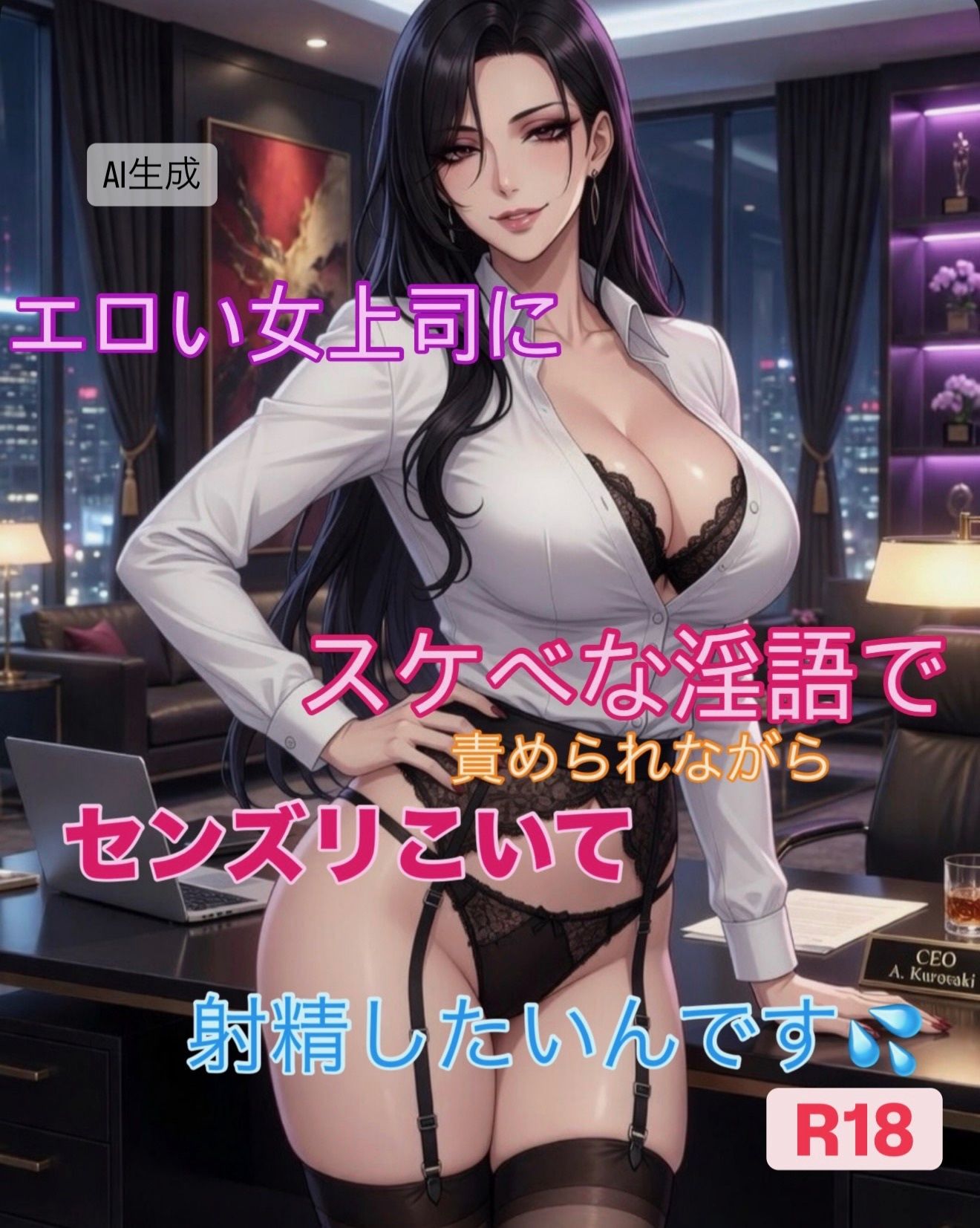 【短編動画集】エロい女上司にスケベな淫語で責められながら精液発射したいんです - サンプル画像 1