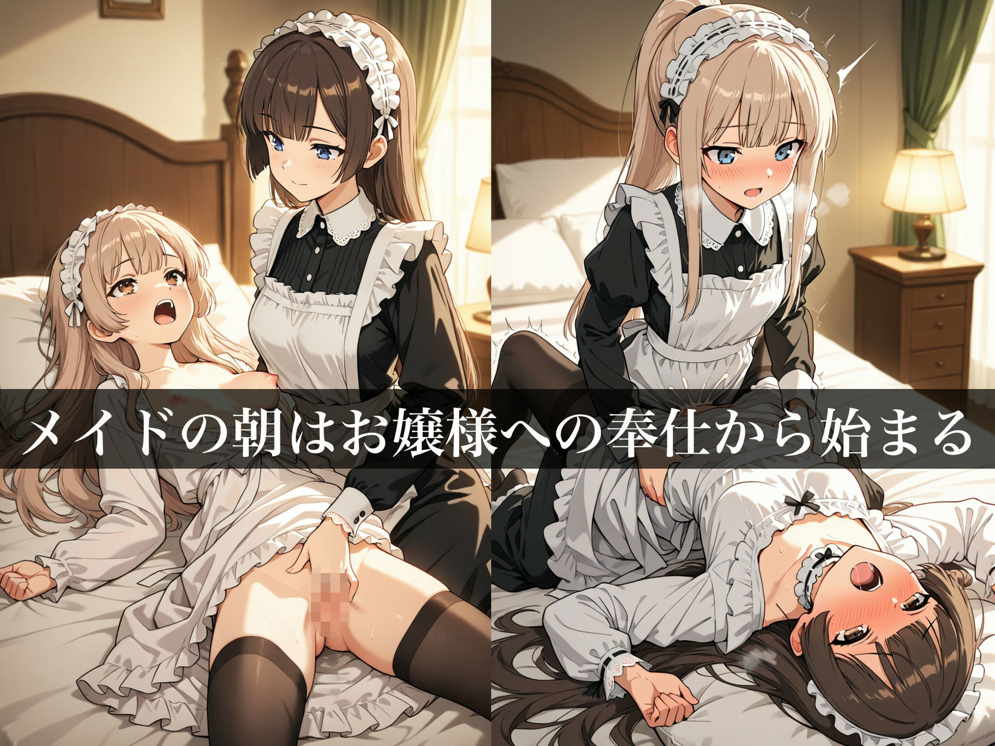 ふたなりサンドイッチ〜メイドのお仕事編〜 - サンプル画像 2