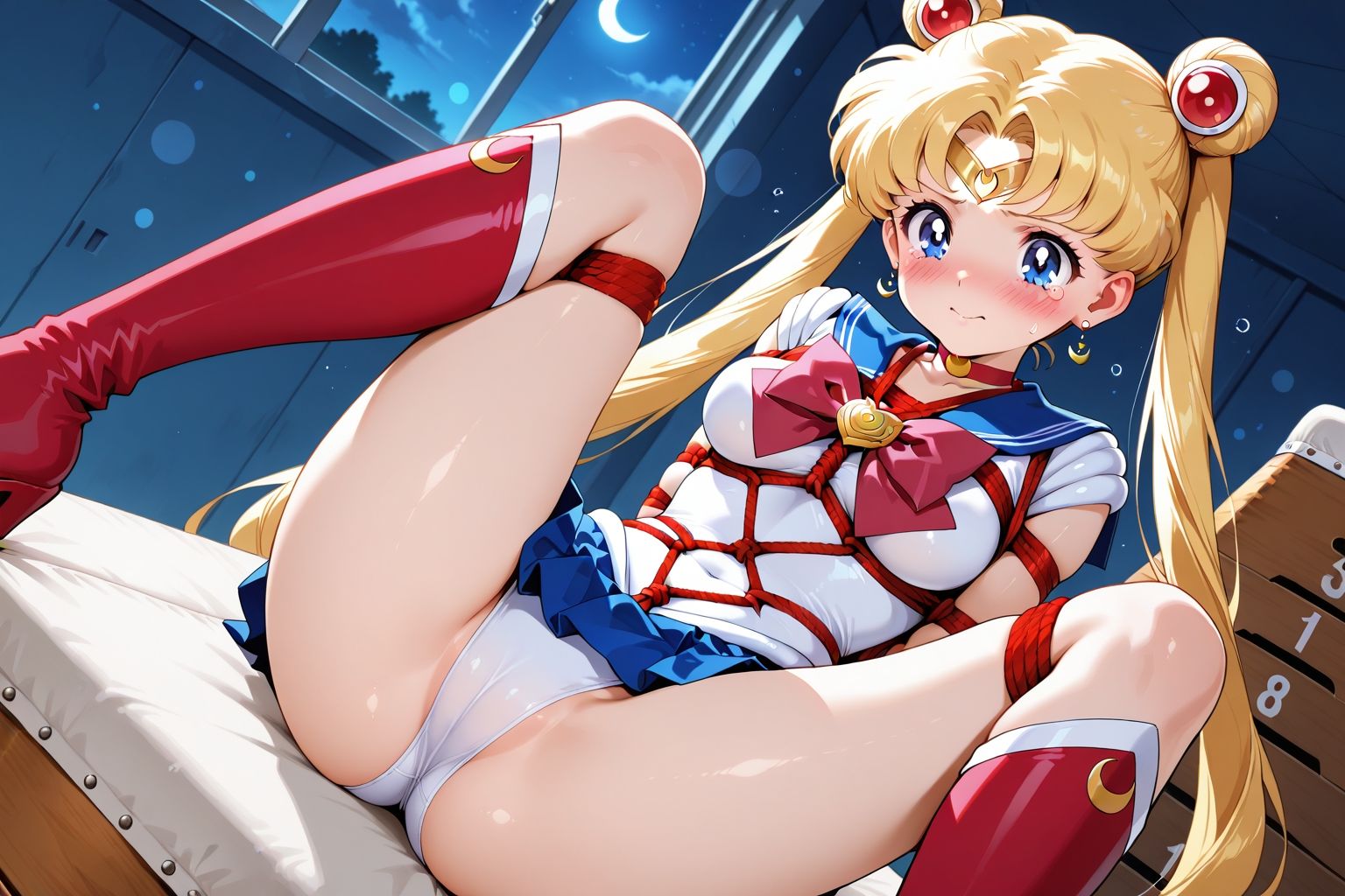 夢見る乙女の調教コレクション4〜美少女戦士〇ーラームーン風1・月野〇さぎ風・緊縛編 - サンプル画像 4