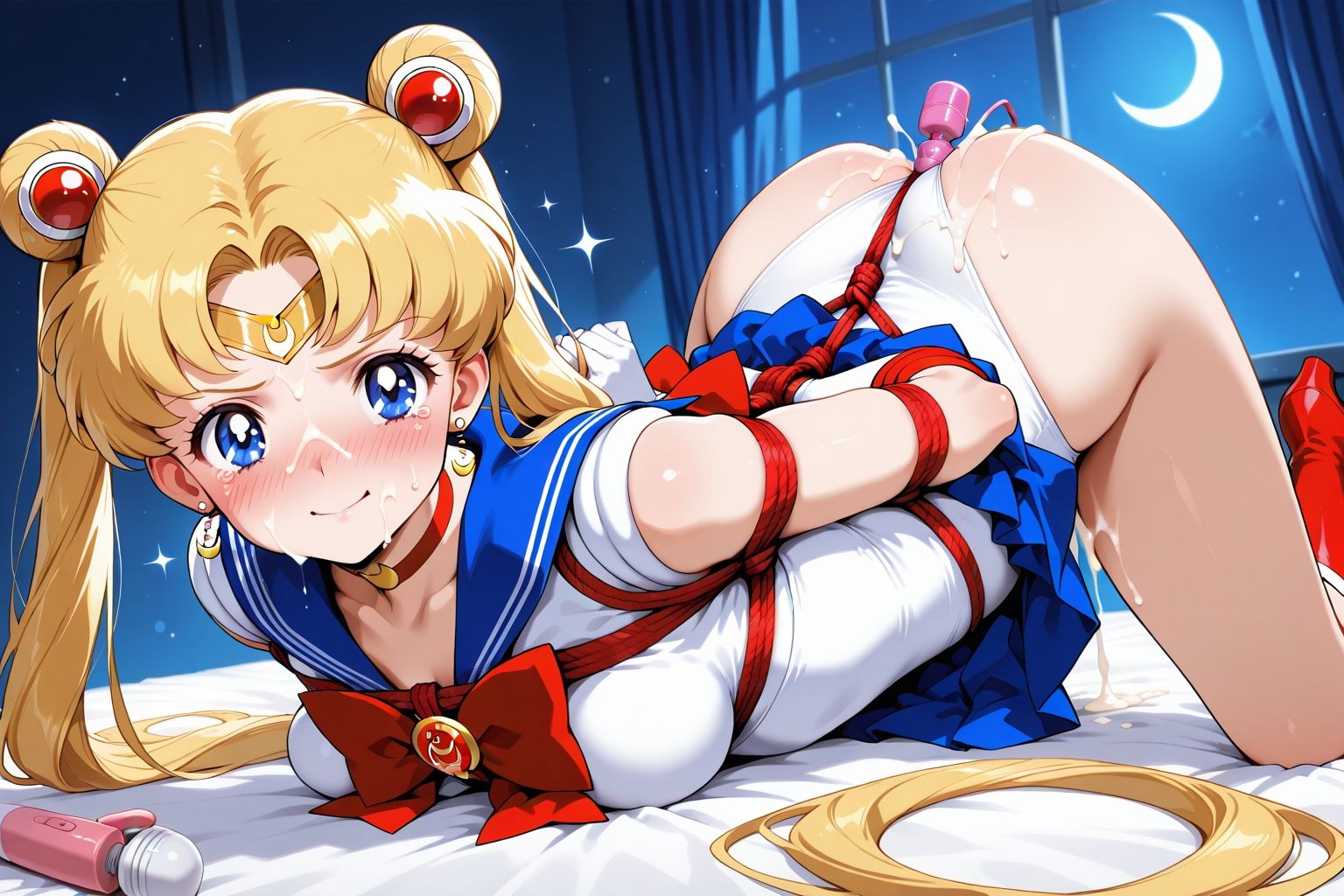 夢見る乙女の調教コレクション4〜美少女戦士〇ーラームーン風1・月野〇さぎ風・緊縛編 - サンプル画像 5