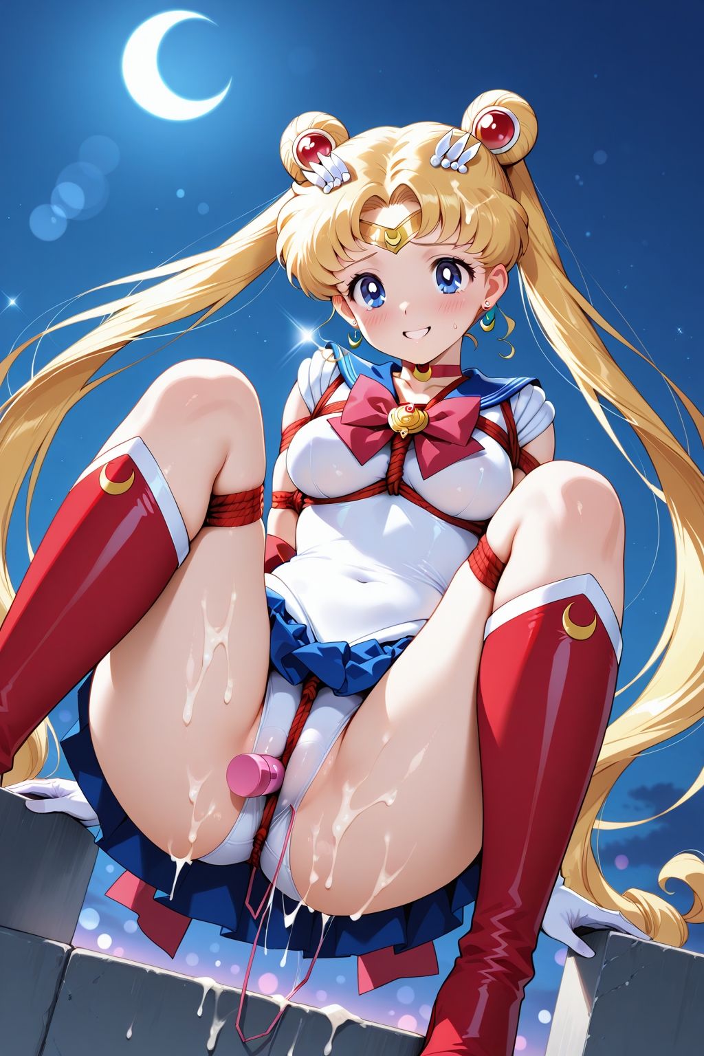 夢見る乙女の調教コレクション4〜美少女戦士〇ーラームーン風1・月野〇さぎ風・緊縛編 - サンプル画像 6