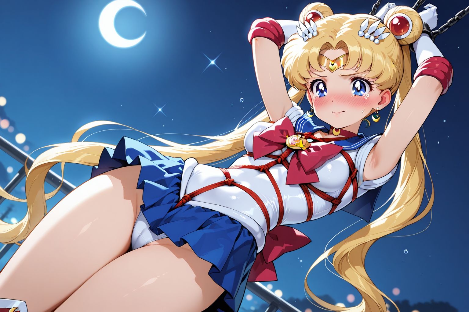 夢見る乙女の調教コレクション4〜美少女戦士〇ーラームーン風1・月野〇さぎ風・緊縛編 - サンプル画像 8