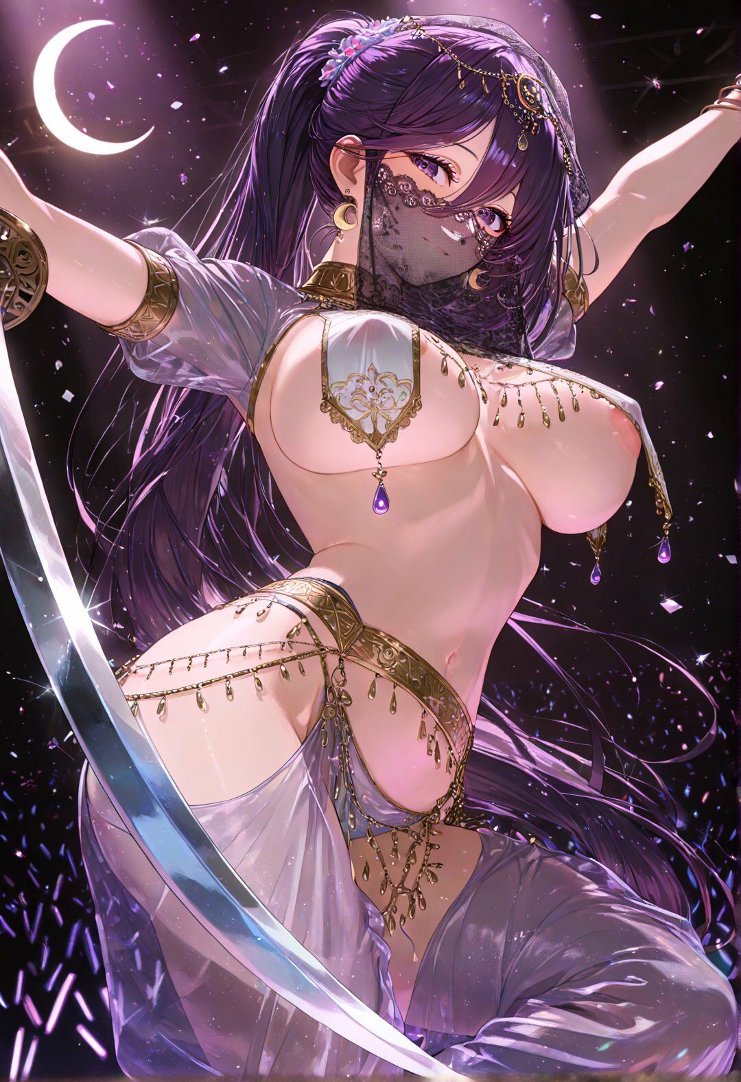 月夜の舞姫 〜薄衣の踊り子は夜に囚われ、愛に解かれる〜 - サンプル画像 5