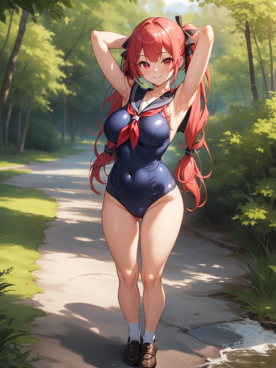 セーラー服が似合う美少女〜AIイラスト集〜 - サンプル画像 3