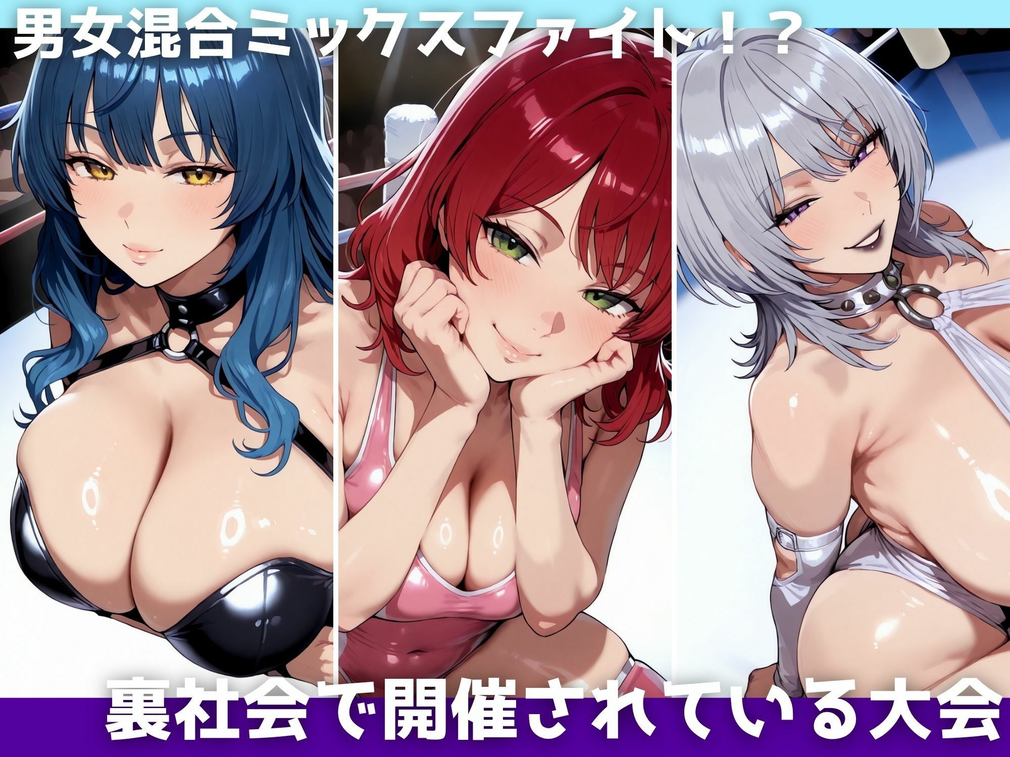 爆乳プロレスFight02〜愛しき女体の絡み合い〜 - サンプル画像 1