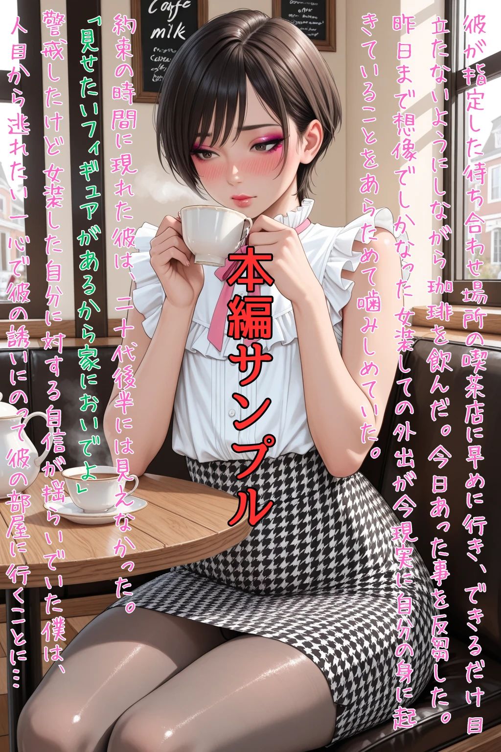 Sissy Captions Mな男の娘のシシーキャプション集5 アキバ男の娘拉致監禁事件 この部屋が僕の全て… あなた好みのフィギュアになりたい… - サンプル画像 1