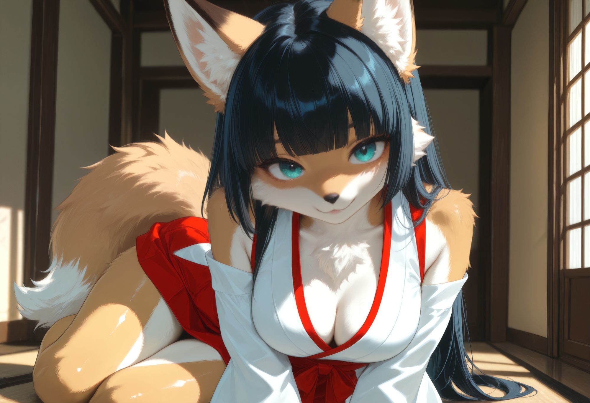 狐巫女はHで清めたい - サンプル画像 1