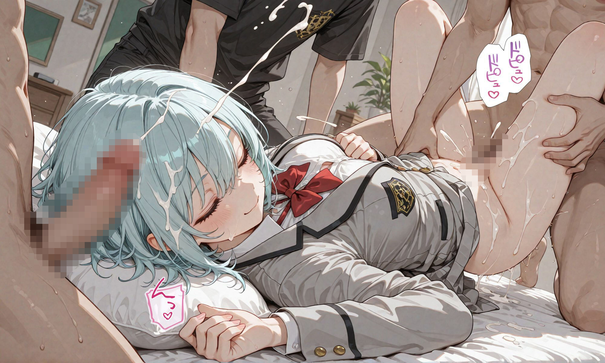 いたずら！一度居眠りすると何故か目が覚めない学園のアイドルを寝ている間に生オナホ化してみた！揉んで、しゃぶらせ、ハメて、ぶっかけて…！ - サンプル画像 10