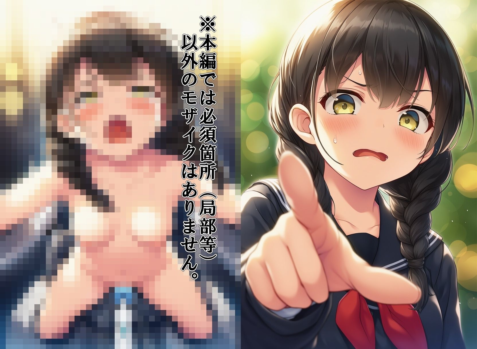 【即堕ち2コマ】嫌悪感を隠そうともしない制服女子 - サンプル画像 1