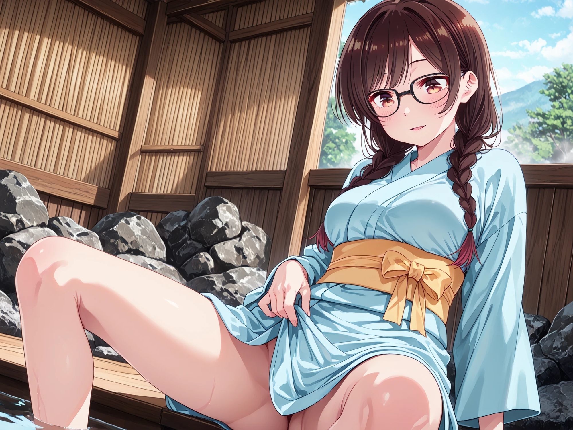 AIイラストCG集 131  彼〇お借りします  一ノ〇千鶴 - サンプル画像 1