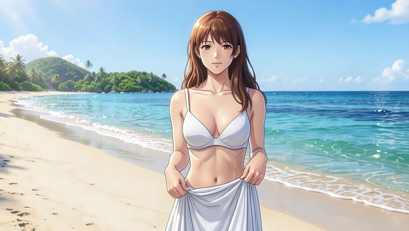 彼氏と裸で開放的になりたくて無人島をレンタルしてみた - サンプル画像 2