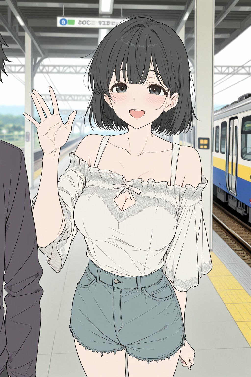 サークルの超巨乳美人な先輩が急にエロエロになった話 - サンプル画像 3