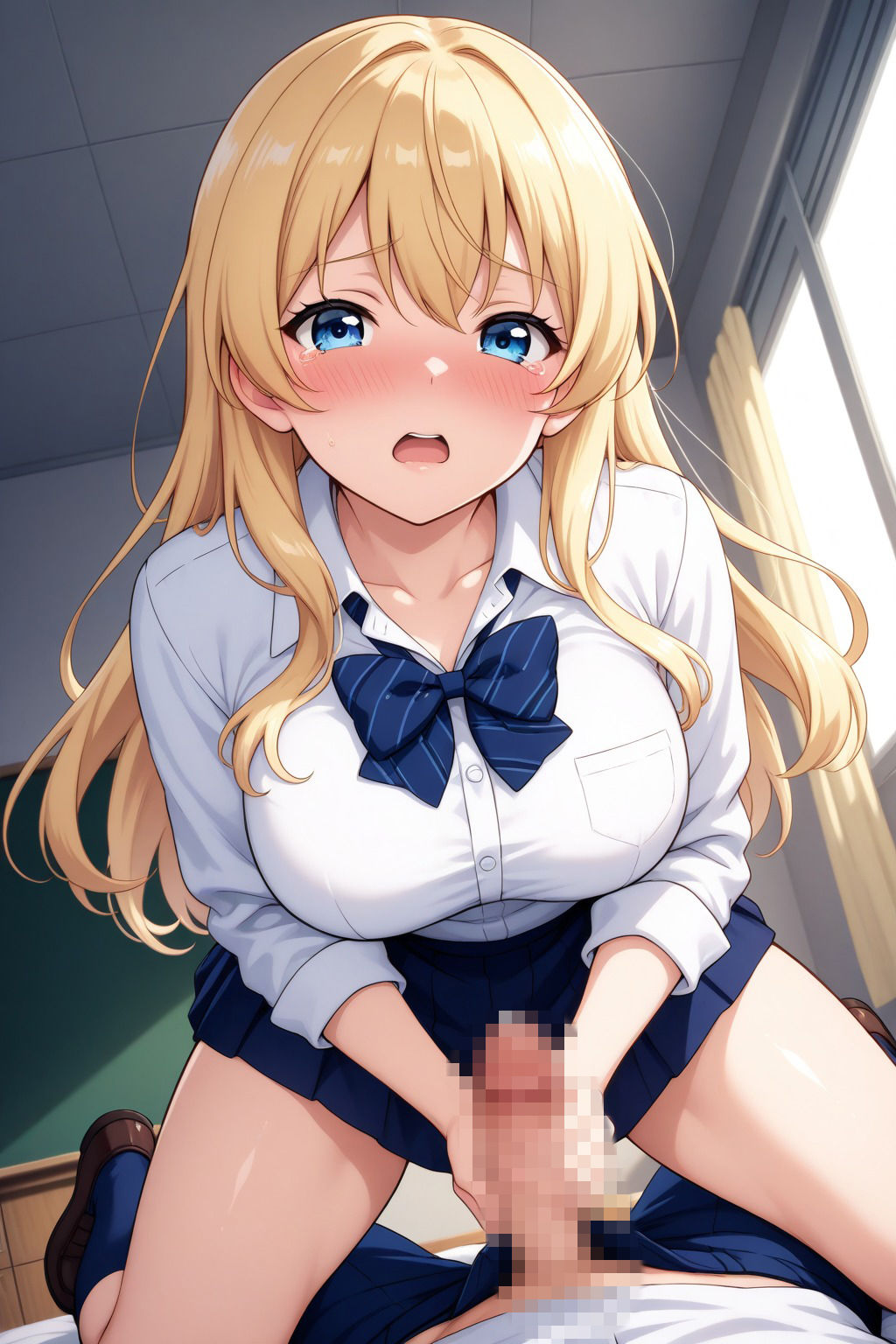 中出しされまくる美女JK - サンプル画像 2