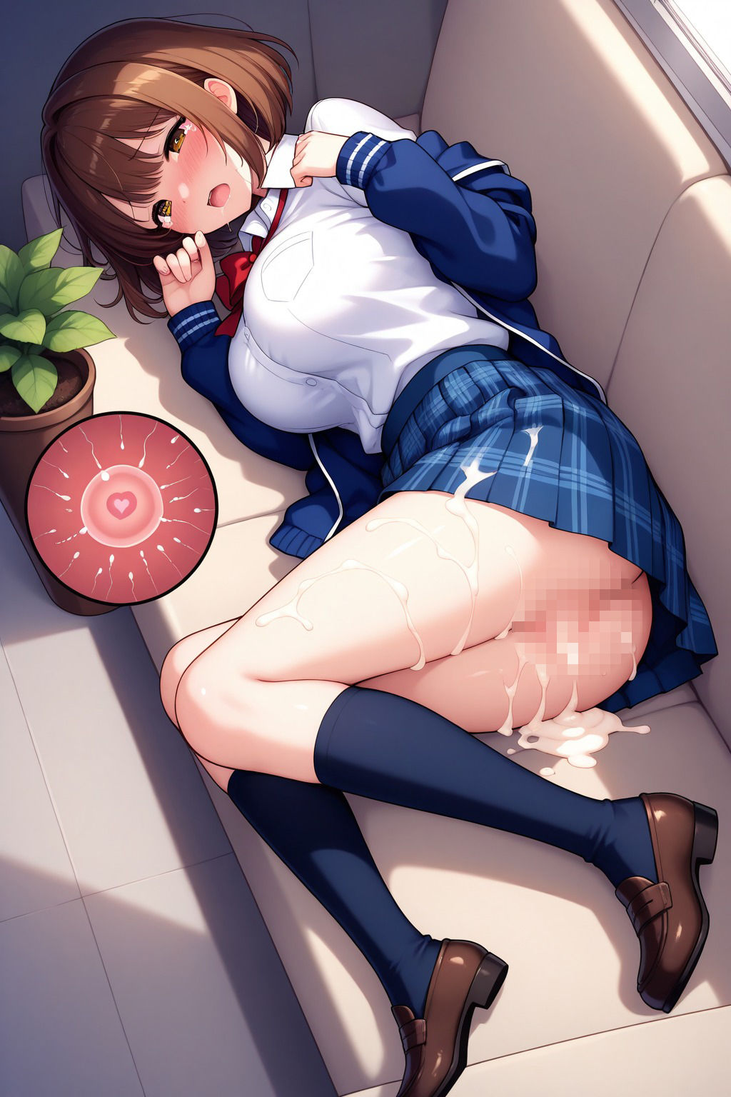 中出しされまくる美女JK - サンプル画像 9