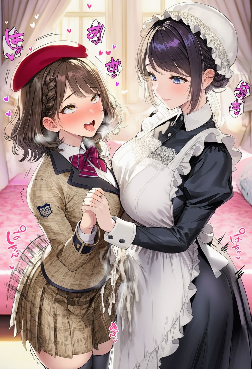 ふたなりお嬢様スカート射精 ver.アヘ顔 - サンプル画像 8