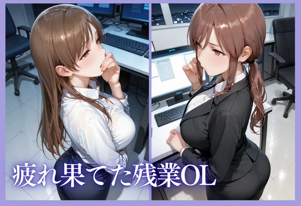 深夜残業OL 〜我慢の限界を迎えた同僚にオフィスで犯●れ、事後即2回戦中出しされるまでVol.5 - サンプル画像 4