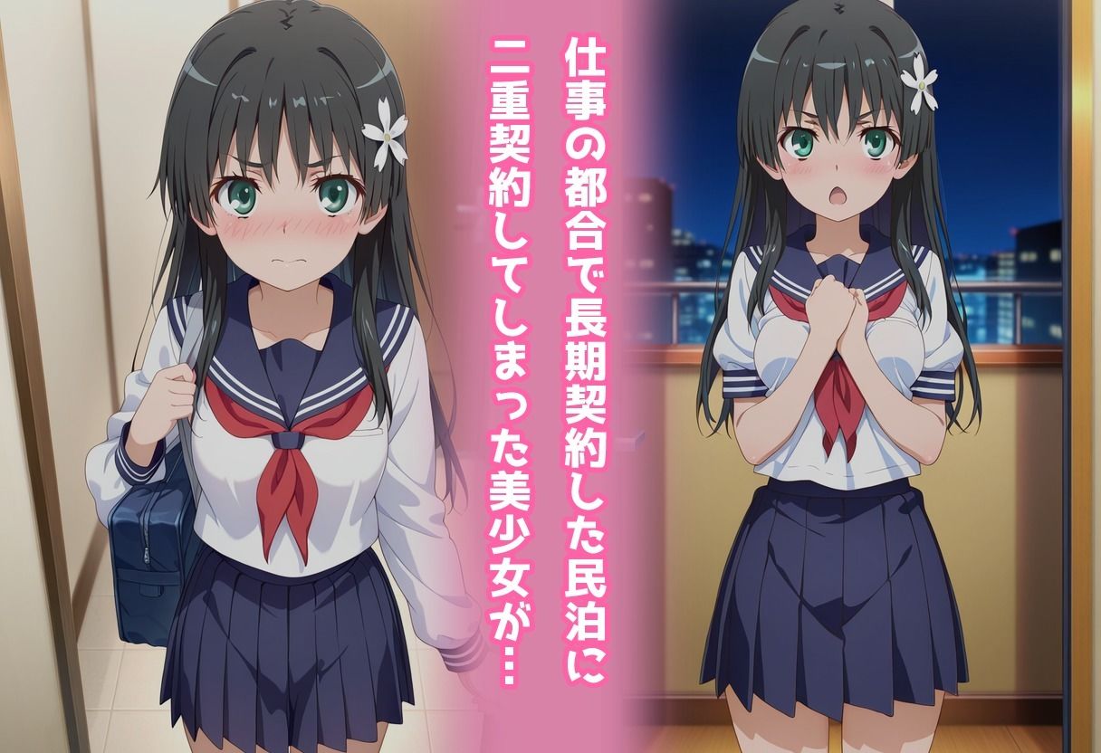民泊トラブル！？…美少女と突然の強●ルームシェア性活 〜佐●涙子編〜 - サンプル画像 1