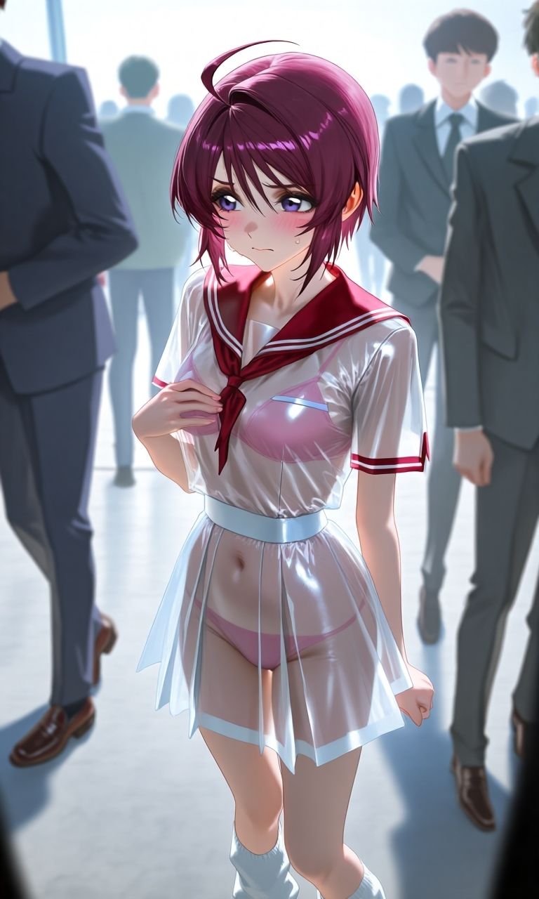 ルナ〇リア  スケスケセーラ服でHな日常 - サンプル画像 1