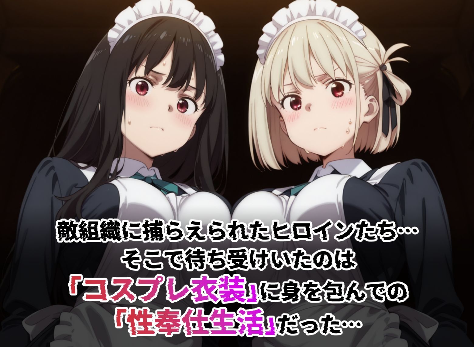 敗北ヒロイン コス奉仕 リ○リス・リ○イル編 - サンプル画像 1