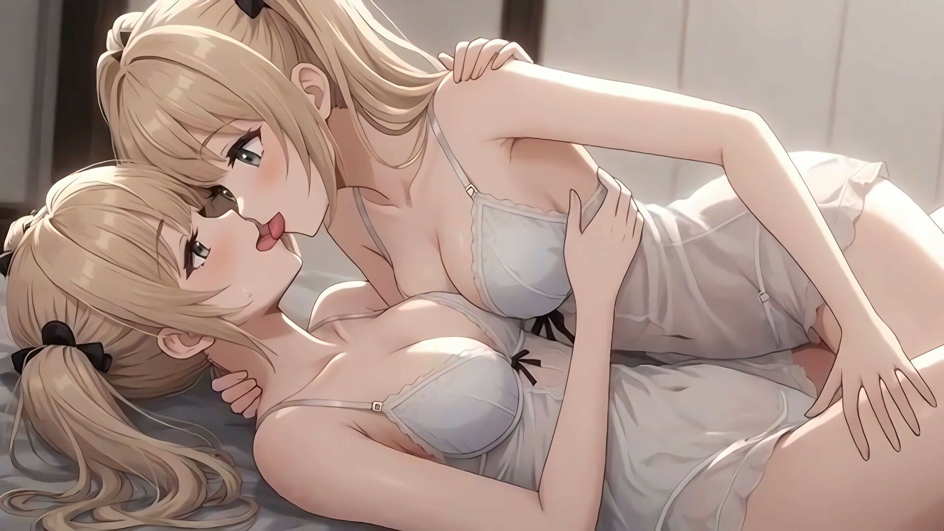 【34分フルボイス】ぺろちゅぱ百合キス大全集〜美少女レズえっち74連発〜【フルモーション】 - サンプル画像 1