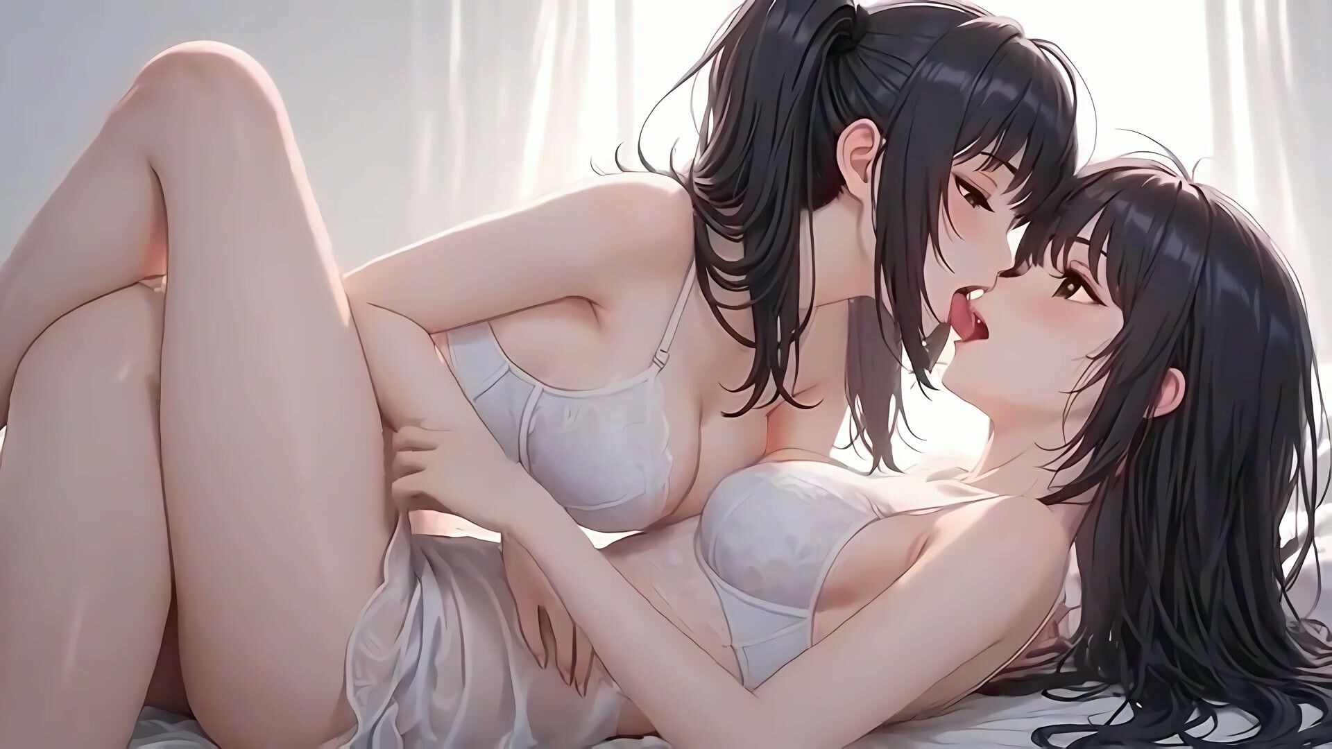【34分フルボイス】ぺろちゅぱ百合キス大全集〜美少女レズえっち74連発〜【フルモーション】 - サンプル画像 2