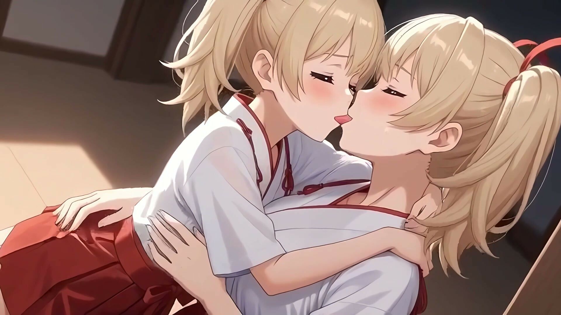 【34分フルボイス】ぺろちゅぱ百合キス大全集〜美少女レズえっち74連発〜【フルモーション】 - サンプル画像 5