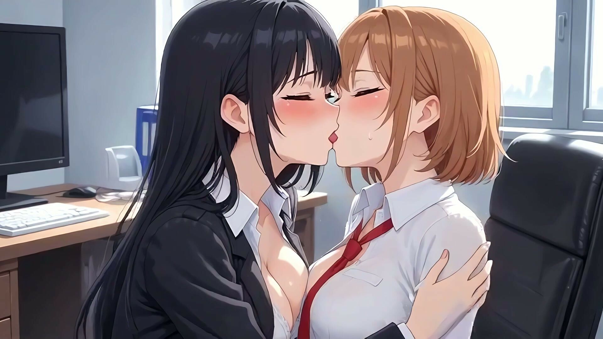 【34分フルボイス】ぺろちゅぱ百合キス大全集〜美少女レズえっち74連発〜【フルモーション】 - サンプル画像 8