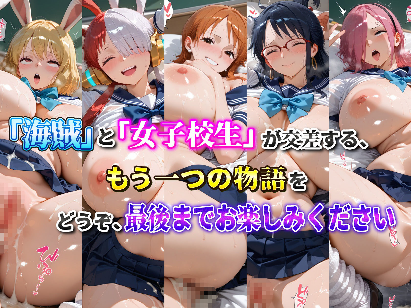 海賊美女5人、制服でただの女の子になる2 - サンプル画像 10