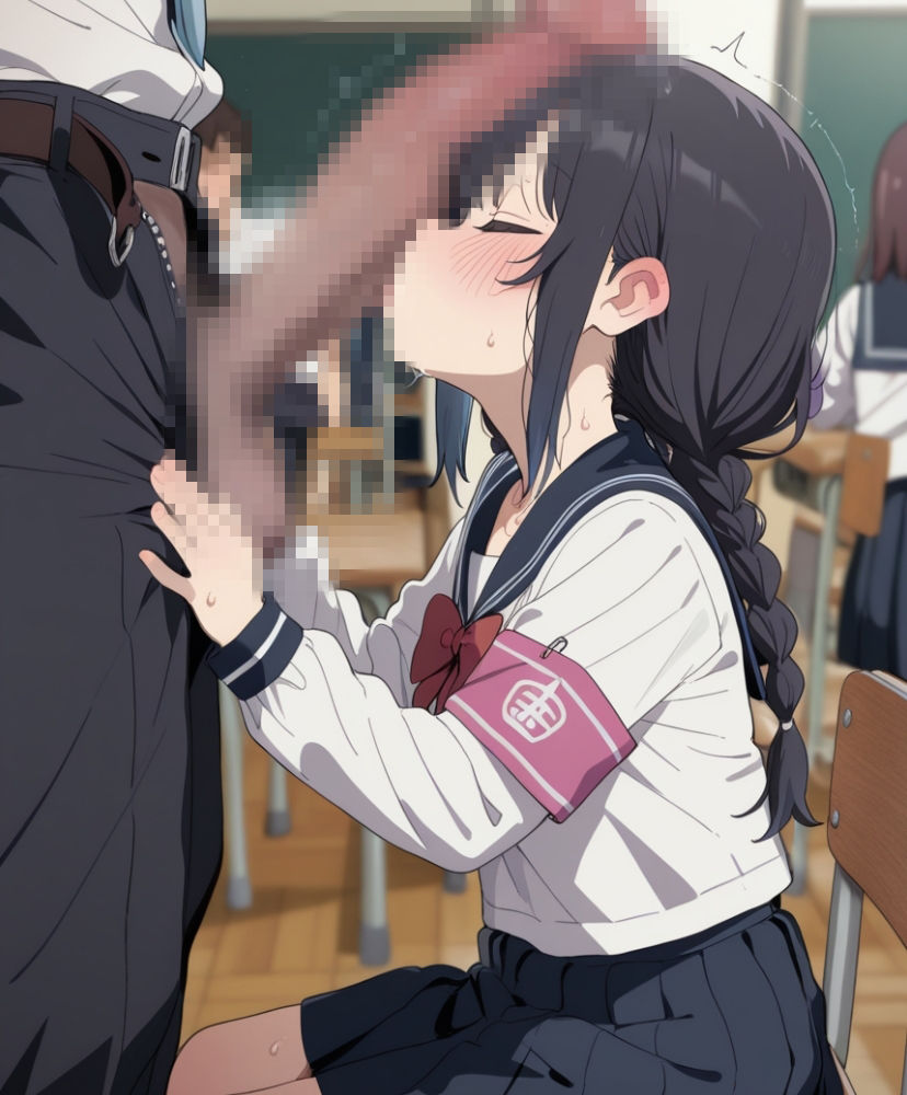トウバン〜性処理当番（1）＋（2）〜黒髪女子編＋ギャル編 - サンプル画像 1