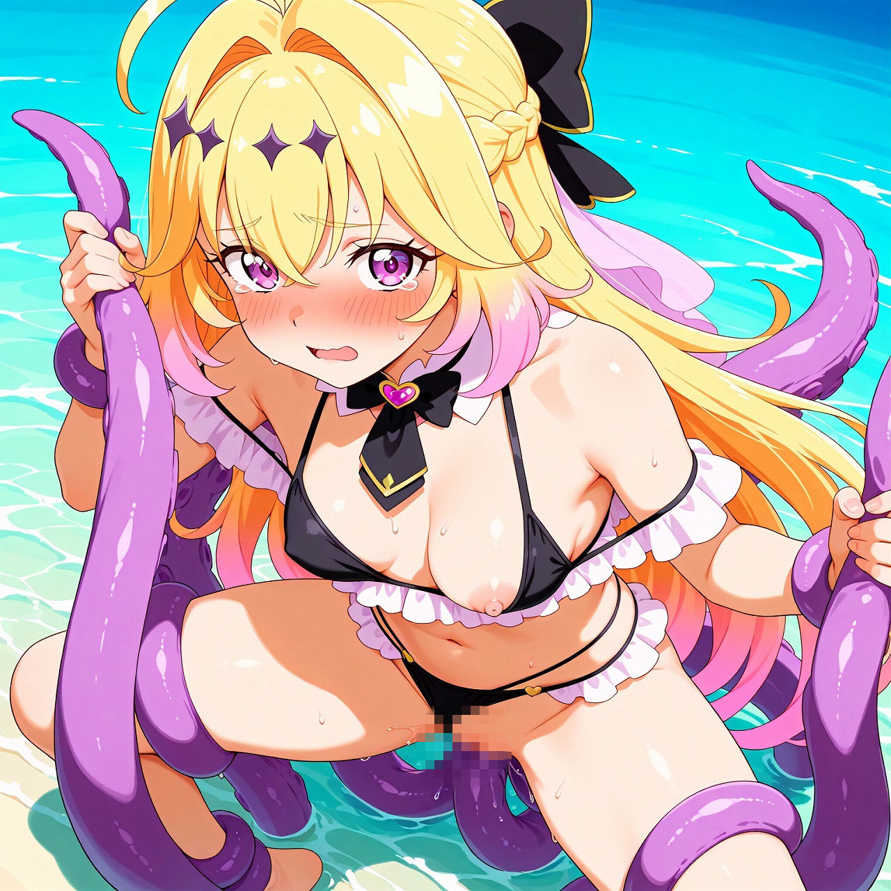 Fan fiction キュ〇アルカナ・シャ〇ウ 触手 - サンプル画像 4