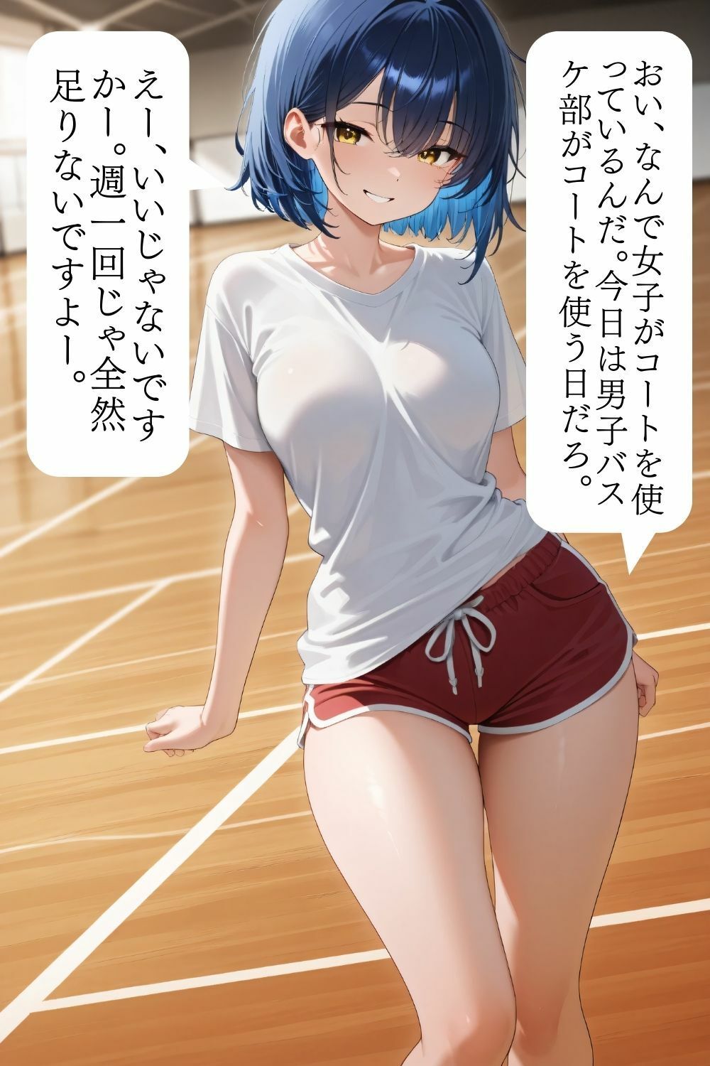 マゾ量産おっぱいバスケ - サンプル画像 1