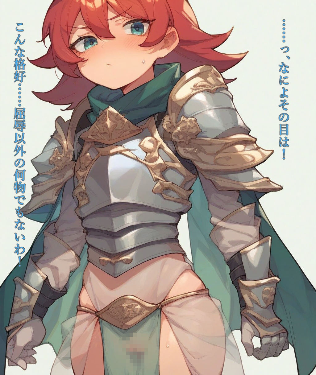 『女騎士×薄布:鎧の下の秘密イラスト集』 - サンプル画像 1