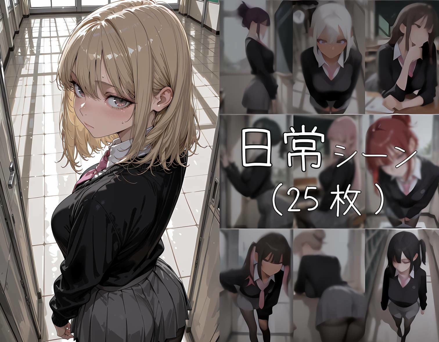 おじさん教員に抱かれる女子校生 - サンプル画像 3