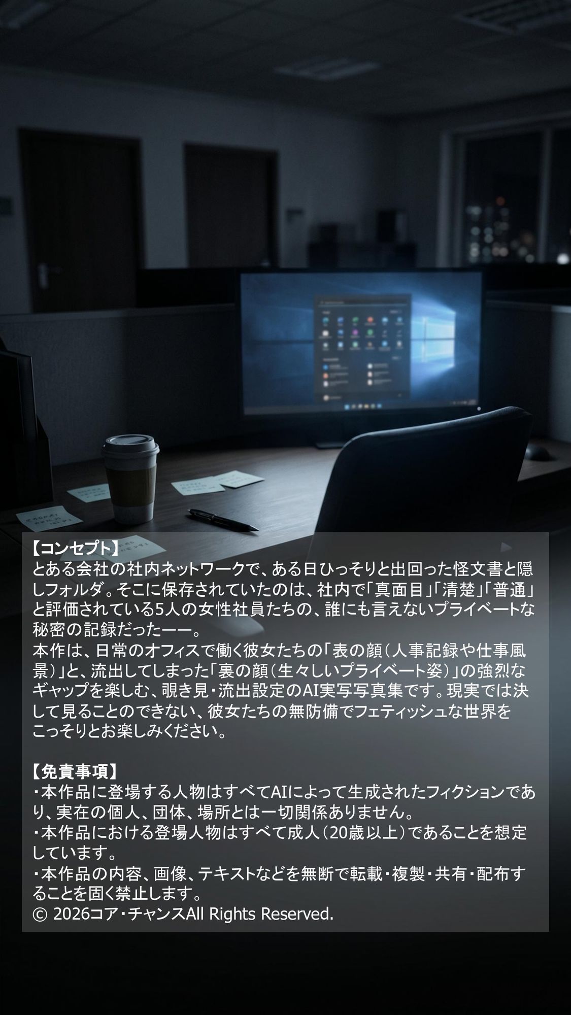 【AI実写】リアルすぎる流出画像集 〜詳細プロフィール付き。普通のOL5人が見せた絶対秘密の姿〜 - サンプル画像 1