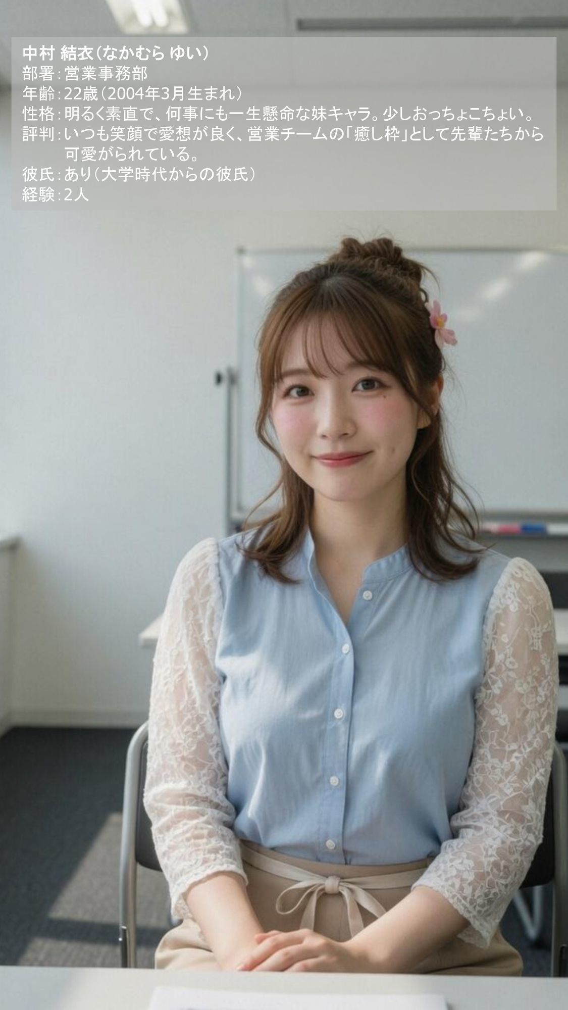 【AI実写】リアルすぎる流出画像集 〜詳細プロフィール付き。普通のOL5人が見せた絶対秘密の姿〜 - サンプル画像 2