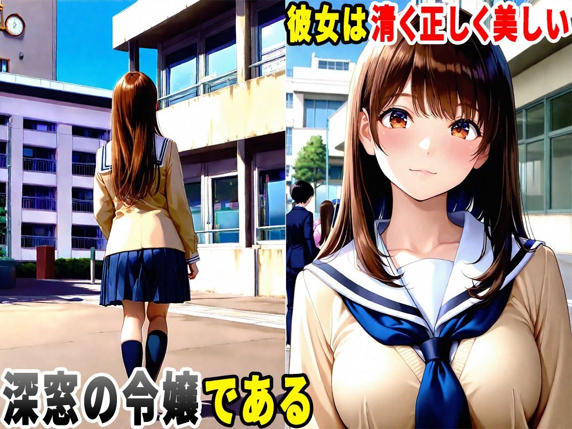 誰もが憧れる学園の深窓の令嬢と、生ハメセックスしまくった話 - サンプル画像 3
