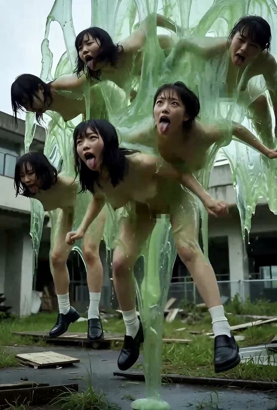 スライムに支配された学園 Vol.3 - 空中絶頂地獄編 - サンプル画像 8