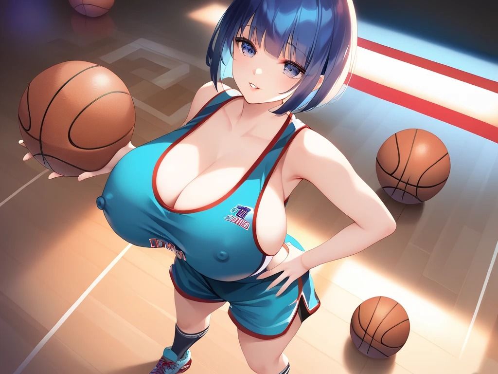 バスケ女子とバレー女子 - サンプル画像 1